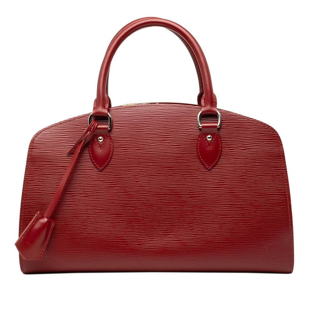 Louis Vuitton Epi Pont Neuf PM Handbag Tote Bag M5271M Ruby Red Leather Women...